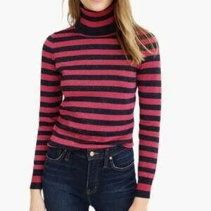 J. Crew Striped Sparkle Sweater